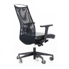 Cadeira Preta Giratória Encosto Em Tela Flexível Home Office