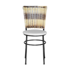 Cadeira Preta Hawai Cappuccino Premium  Branco