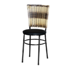 Cadeira Preta Hawai Cappuccino Premium  Preto