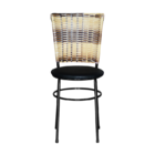 Cadeira Preta Hawai Cappuccino Premium  Preto