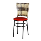 Cadeira Preta Hawai Cappuccino Premium  Vermelho