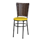 Cadeira Preta Para Cozinha Hawai Cappuccino  Amarelo