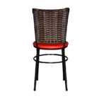 Cadeira Preta Para Cozinha Hawai Cappuccino  Vermelho