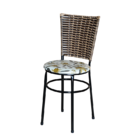 Cadeira Preta Para Cozinha Hawai Cappuccino Com Assento Perso