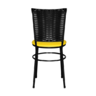 Cadeira Preta Para Cozinha Hawai Preta  Amarelo