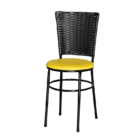 Cadeira Preta Para Cozinha Hawai Preta  Amarelo