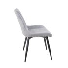 Cadeira Provença Veludo Móveis Cadeiras Cinza