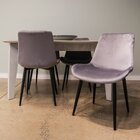 Cadeira Provença Veludo Móveis Cadeiras Cinza