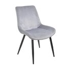 Cadeira Provença Veludo Móveis Cadeiras Cinza