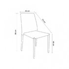 Cadeira Pvc Amanda   Cinza