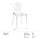 Cadeira Queen - Incolor - Transparente