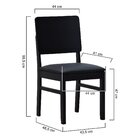 Cadeira Quéops Madeira Maciça Encosto Anatômico Assento Estof