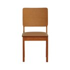 Cadeira Quéops Madeira Maciça Encosto Anatômico Assento Estof