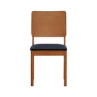 Cadeira Quéops Madeira Maciça Encosto Anatômico Assento Estof