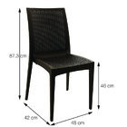 Cadeira Rattan Polipropileno Cafe