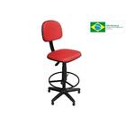 Cadeira Recepção Caixa Alta Csx-02 Giratória Vermelho