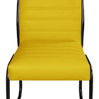 Cadeira Recepção Escritorio Estofada Em Couro Sintetico Amare