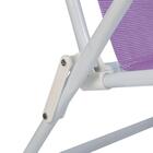 Cadeira Reclinável Aço 8 Posições Lilás