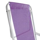 Cadeira Reclinável Aço 8 Posições Lilás