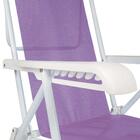Cadeira Reclinável Aço 8 Posições Lilás