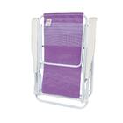 Cadeira Reclinável Aço 8 Posições Lilás