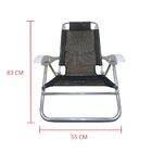 Cadeira Reclinavel Preguiçosa Sanete Ronchetti 120 Kg 05 Pos