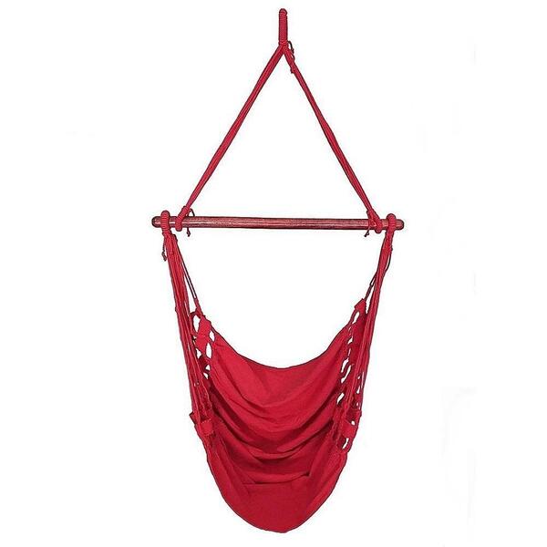 Cadeira Rede Balanço De Teto Suspensa Cor:vermelho