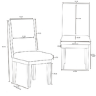 Cadeira Reforcada Para Mesa De Jantar Decorativa Marrom