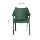 Cadeira Relic Com Braço Verde Alecrim