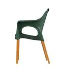 Cadeira Relic Com Braço Verde Alecrim E Madeira