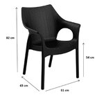 Cadeira Relic Wood Grifit Preto