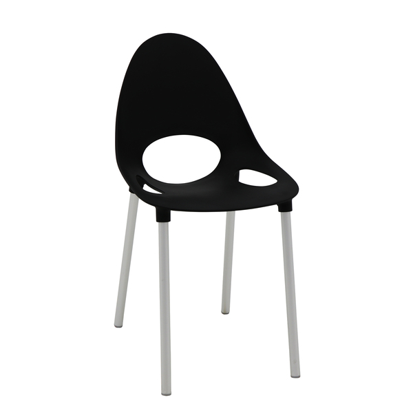 Cadeira resina Elisa 58x82cm Preto Tramontina