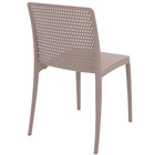 Cadeira plastica  monobloco Isabelle camurça