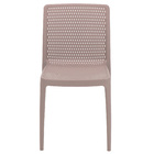 Cadeira plastica  monobloco Isabelle camurça