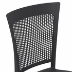 Cadeira Resina Palha Preta 88x45cm Forte Plástico