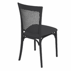 Cadeira Resina Palha Preta 88x45cm Forte Plástico