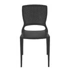 Cadeira Resina Safira Preta 84,5x44 Tramontina