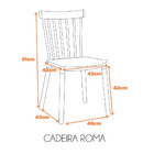 Cadeira Roma - Cinza