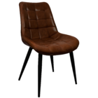 Cadeira Romana Provence Poltrona Estofada Pu Vintage Retro Pé