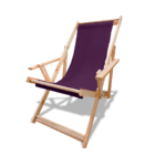 Cadeira Rustic Pinus - Lona - Roxo