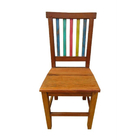 Cadeira Rústica Arco-íris Em Madeira De Demolição - Cód 240