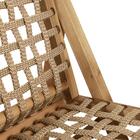 Cadeira Rústica Em Madeira E Corda Náutica - Natural