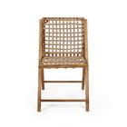 Cadeira Rústica Em Madeira E Corda Náutica - Natural