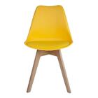 Cadeira Saarinen Amarela - Base Wood