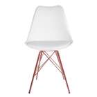 Cadeira Saarinen Branca - Base Tower Cobre