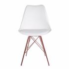 Cadeira Saarinen Branca - Base Tower Cobre