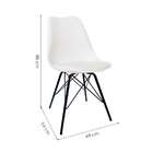 Cadeira Saarinen Branca - Base Tower Preto