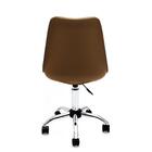 Cadeira Saarinen Empório  Office Cromada Marrom