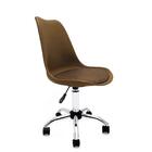 Cadeira Saarinen Empório  Office Cromada Marrom