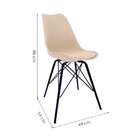 Cadeira Saarinen Nude - Base Tower Preto